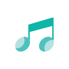 Music icon logo design vector illustratioon