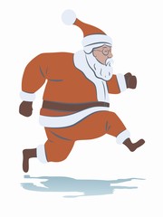 illustration of santa claus, vector draw