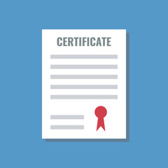 certificate, flat design