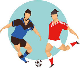 soccer player vector