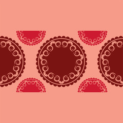 Seamless abstract floral pattern,mandala pattern