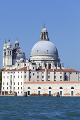 Fototapeta na wymiar Baroque 17th century church Santa Maria della Salute, Venice, Italy