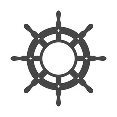 Fototapeta premium Steering wheel of the ship, Ship wheel