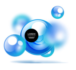Glass bubble banner template