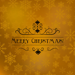 Christmas And New Year Typographical Background