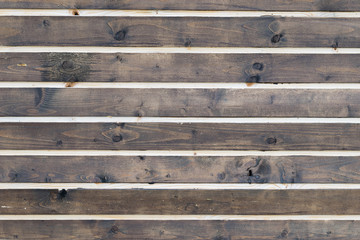 Blue background of wooden boards unevenly colored paint.