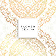 Vector luxury wedding invitation with mandala