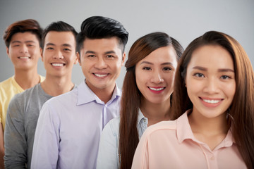 Happy young people