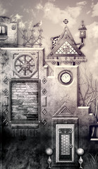 Villaggio di periferia surreale © Rosario Rizzo