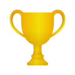 Trophy cup icon illustration. gold ( 1st place ) 
