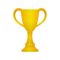 Trophy cup icon illustration. gold ( 1st place ) 
