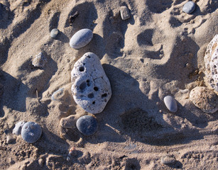 Piedras y arena