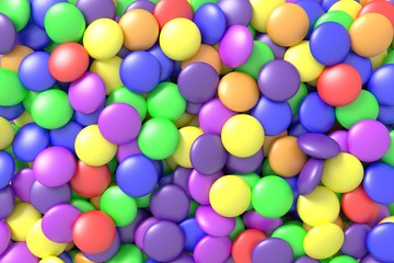 Colorful candy. 3d rendering.