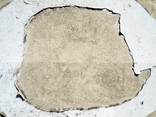 peeled wall paint