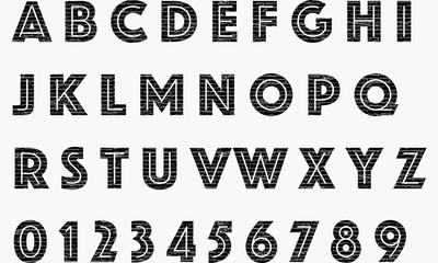 Crack alphabet vector