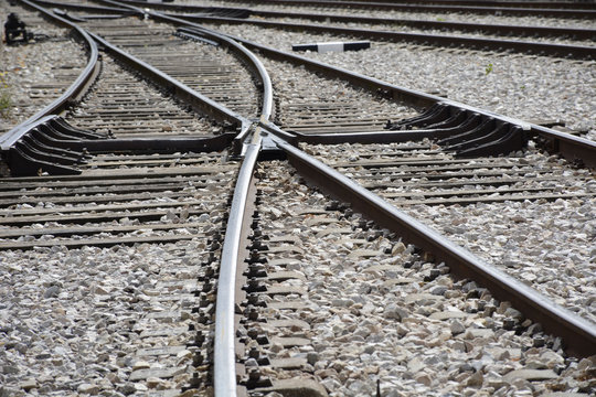 Cruce de vias de tren (Spain)