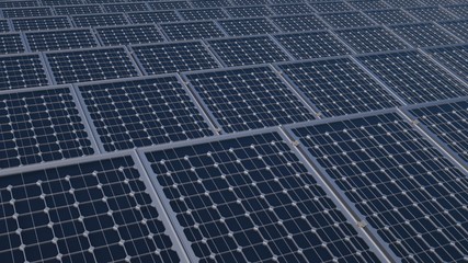 Solar panels, 3d render