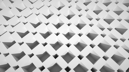 Illusion cubes background, 3d render