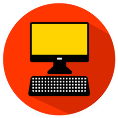 Computer flat icon