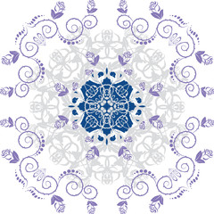 Seamless abstract floral pattern,mandala pattern