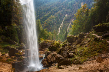 Slovenia, Perechnik waterfall in the Triglav National Park