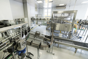 Factory for bottling alcoholic beverages