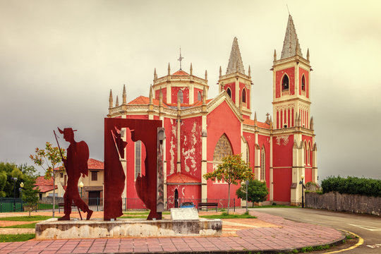 St. Peter on Cobreces parish church, Way of St. James, Cantabria, Spain