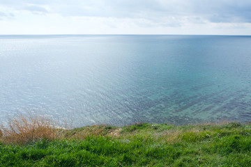 landscape in the mountains and sea.