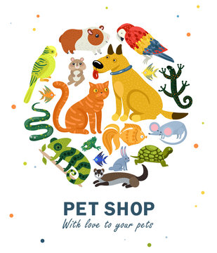 Pet Shop Round Composition