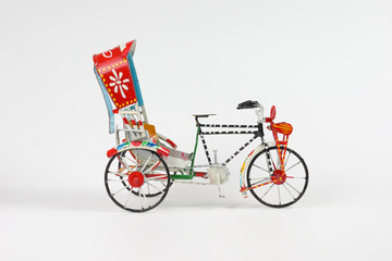 Colorful rickshaw toy - obrazy, fototapety, plakaty