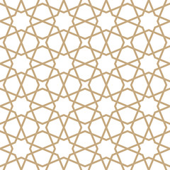 Naklejka premium arabic geometric seamless ornament pattern