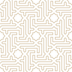 arabic geometric seamless ornament pattern