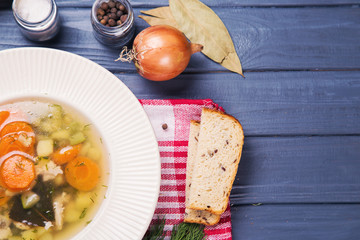 fresh hot soup