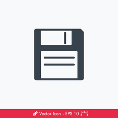 Fototapeta premium Save (Diskette) Icon / Vector