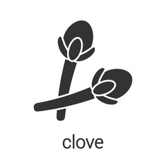 Clove glyph icon