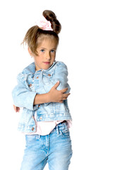 Portrait of a beautiful little girl