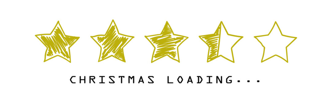 Christmas loading - wei&szlig;