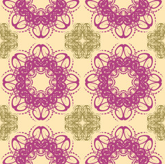 Seamless abstract floral pattern,mandala pattern