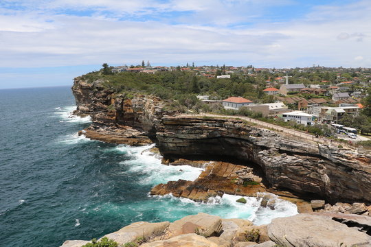 The Gap ocean cliff on the South Head peninsula Sydney, New South Wales Australia