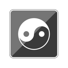 Yin-yang - Reflektierender App Button