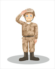 Cartoon of professions-vector drawing-isolated white background