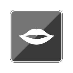 Lippen - Reflektierender App Button