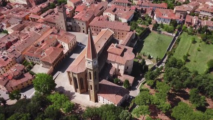 Aerial view of Arezzo Tuscany Italy