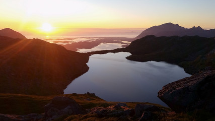 Sonnenuntergang Lofoten
