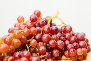 grape on wood background