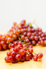 grape on wood background