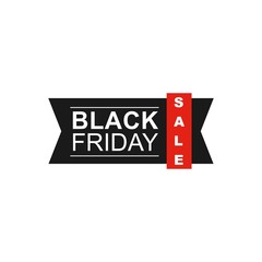 black friday sale banner vector illustration. editable. flat color.