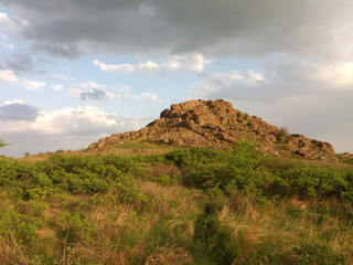 Beautiful spring landscape in the mountains