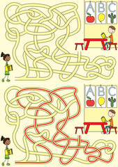 Fototapeta premium Preschool maze