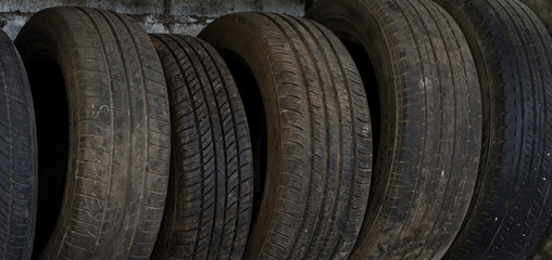 dirty old wheel. texture of old tire